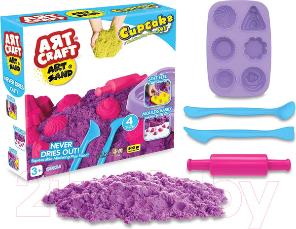 Изображение товара Набор для лепки Art Sand Вкусные пирожные / 03624 (500г)