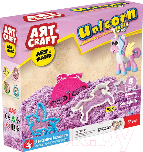 Изображение товара Набор для лепки Art Sand Единороги / 03611 (500г)
