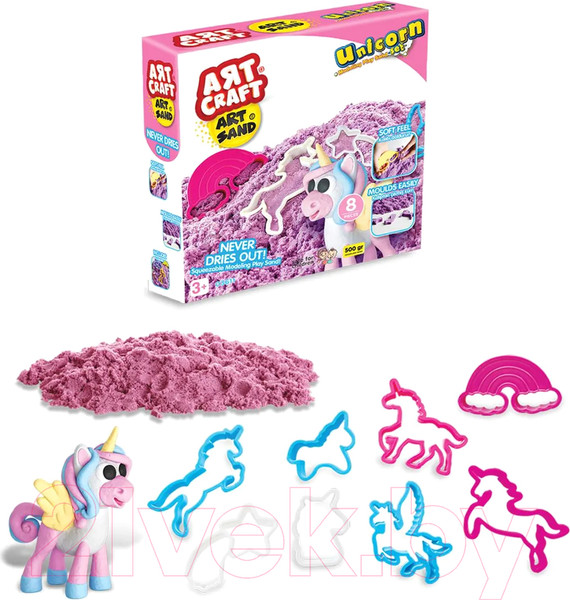Изображение товара Набор для лепки Art Sand Единороги / 03611 (500г)