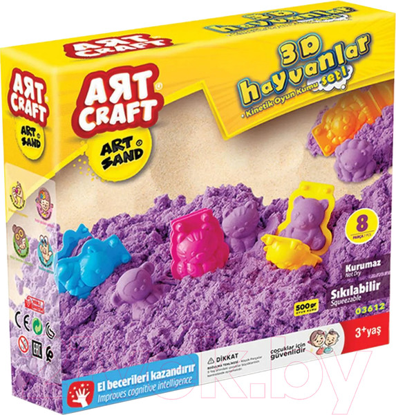 Изображение товара Набор для лепки Art Sand Любимые животные / 03612 (500г)