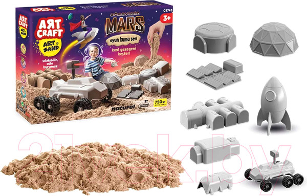Изображение товара Набор для лепки Art Sand Миссия на Марс / 03743 (750г)