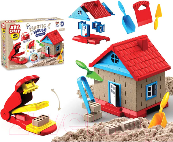 Изображение товара Набор для лепки Art Sand Строим дом / 03675 (750г)