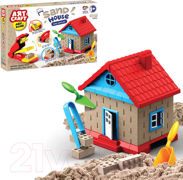 Изображение товара Набор для лепки Art Sand Строим дом / 03675 (750г)