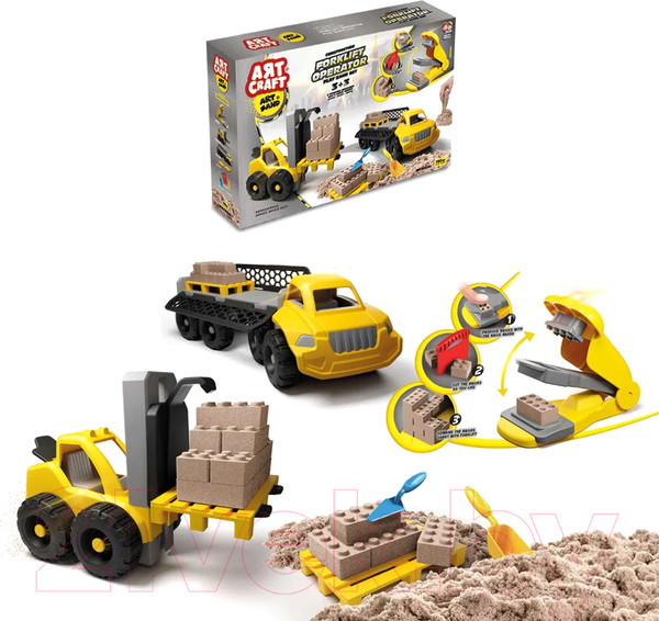 Изображение товара Набор для лепки Art Sand Супер стройка / 03744 (750г)