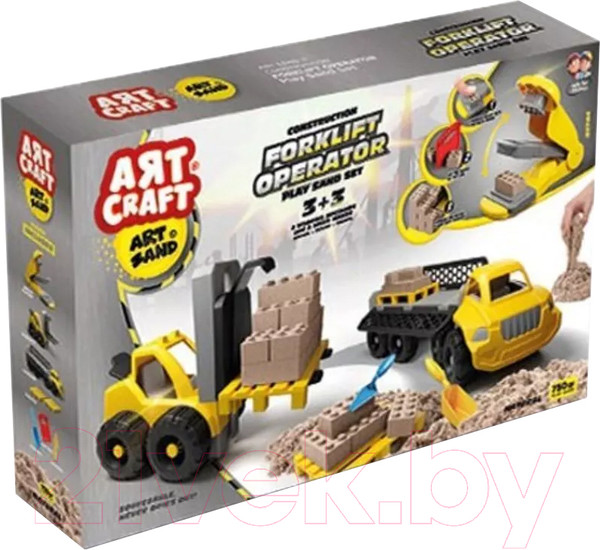 Изображение товара Набор для лепки Art Sand Супер стройка / 03744 (750г)