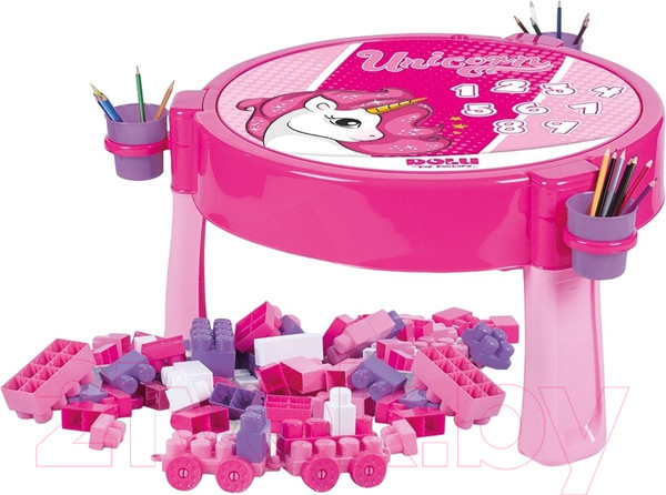 Изображение товара Развивающий игровой стол Dolu Unicorn JumBloks с конструктором / 2572