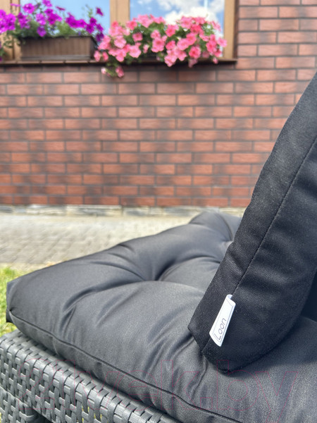 Изображение товара Подушка для садовой мебели Loon Чериот 40x60 / PS.CH.40x60-5 (черный)