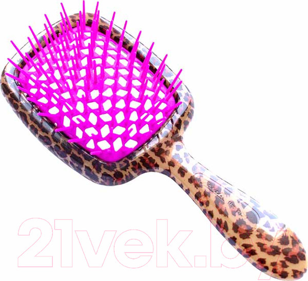 Изображение товара Расческа-массажер Janeke Superbrush SP230 MAC (леопард/малиновый)