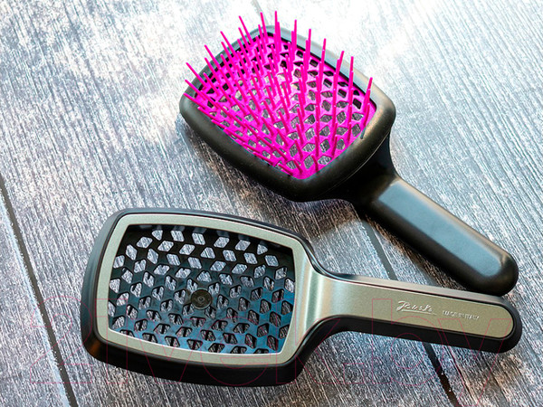 Изображение товара Расческа-массажер Janeke Curvy SP508.A NFS (черный/фуксия)