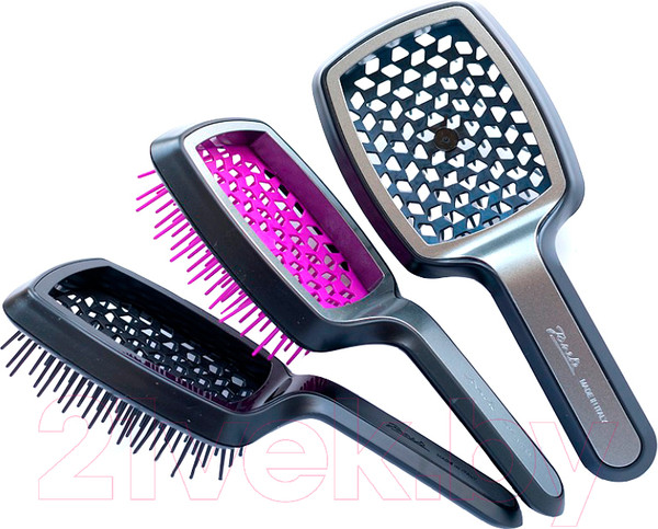 Изображение товара Расческа-массажер Janeke Curvy SP508.A NFS (черный/фуксия)