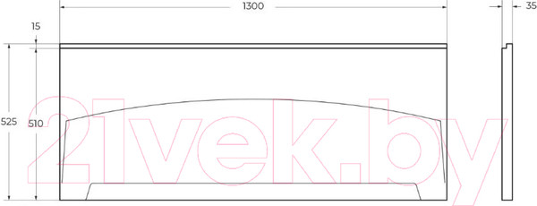Изображение товара Экран для ванны Cezares ECO-130-F-SCR-W37