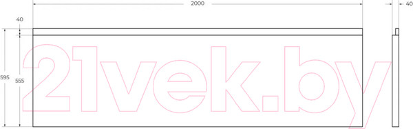 Изображение товара Экран для ванны Cezares PLANE-200-F-SCR-W37