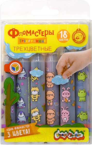 Изображение товара Фломастеры Каляка-Маляка ФТГРКМ06 (18цв)