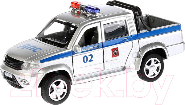 Изображение товара Автомобиль игрушечный Технопарк Uaz Pickup Полиция / PICKUP-P