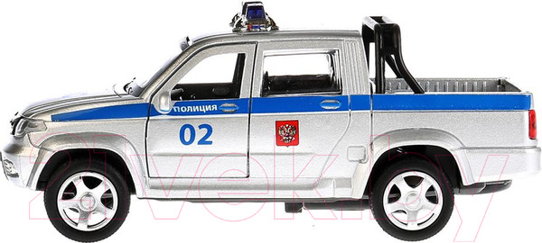 Изображение товара Автомобиль игрушечный Технопарк Uaz Pickup Полиция / PICKUP-P