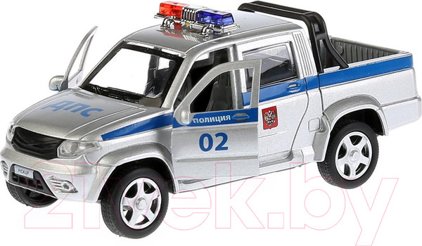 Изображение товара Автомобиль игрушечный Технопарк Uaz Pickup Полиция / PICKUP-P