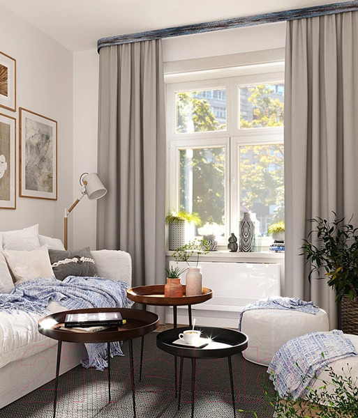 Изображение товара Штора LEGRAND Блэкаут 200x280 / 58117549 (светло-серый)