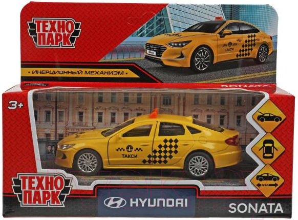 Изображение товара Автомобиль игрушечный Технопарк Hyundai Sonata Такси / SONATA-12TAX-YE (желтый)