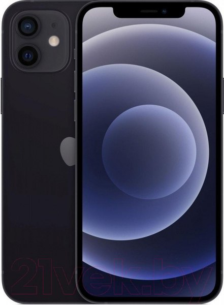 Изображение товара Смартфон восстановленный Apple iPhone 12 256GB Flip Грейд B (черный)