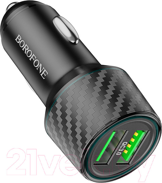 Изображение товара Зарядное устройство автомобильное Borofone BZ21A (черный)