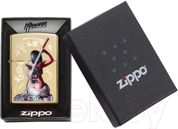 Изображение товара Зажигалка Zippo Mazzi / 29668 (золотой)