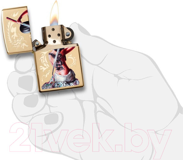 Изображение товара Зажигалка Zippo Mazzi / 29668 (золотой)