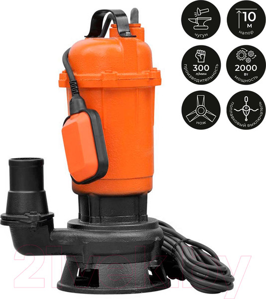 Изображение товара Дренажно-фекальный насос Skiper WQ10-21