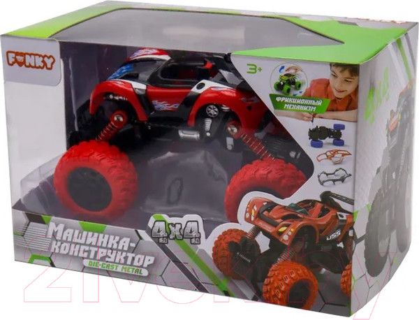 Изображение товара Конструктор инерционный Funky Toys Машинка Багги / YS0281526 (красный)