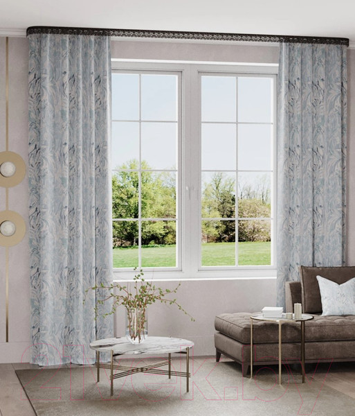 Изображение товара Штора LEGRAND Каприз 200x260 / 58119320 (синий/золото)