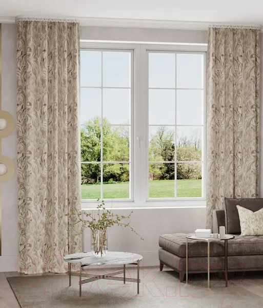 Изображение товара Штора LEGRAND Каприз 200x280 / 58119329 (трюфель)