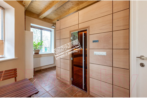 Изображение товара Стеклянная дверь для бани/сауны Doorwood Престиж 70x190 / DW01877 (бронза)