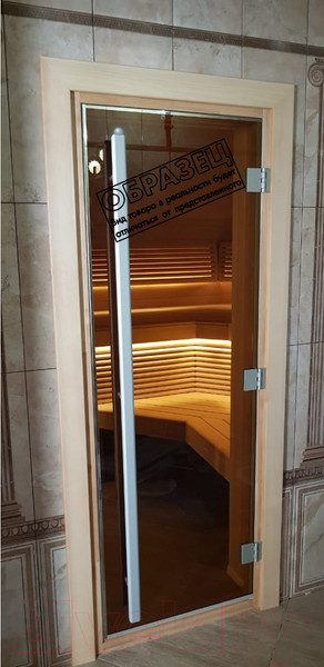 Изображение товара Стеклянная дверь для бани/сауны Doorwood Престиж 70x190 / DW01877 (бронза)