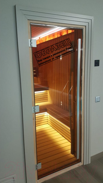 Изображение товара Стеклянная дверь для бани/сауны Doorwood Престиж 70x190 / DW01877 (бронза)