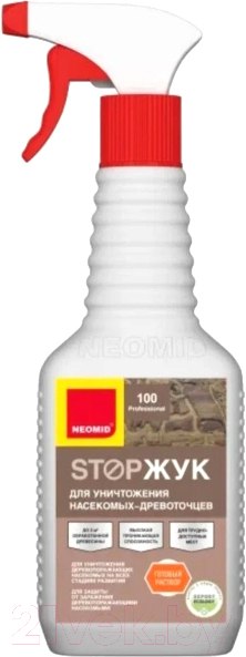 Изображение товара Антисептик для древесины Neomid 100 StopЖук Триггер (500мл)