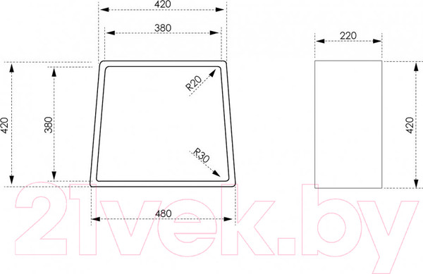 Изображение товара Стул для ванной Abber Stein AS1638 (белый)