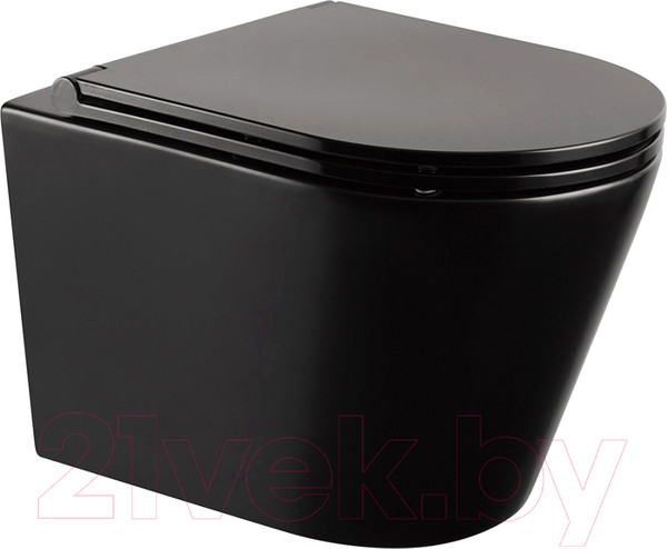 Изображение товара Унитаз подвесной Abber Bequem AC1102MB (черный матовый)