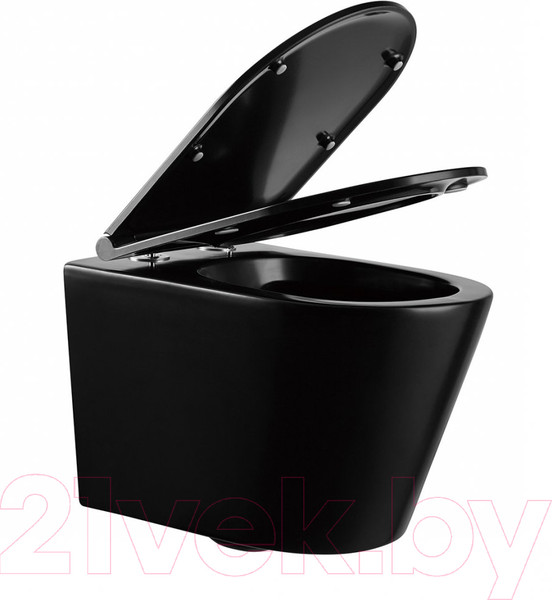 Изображение товара Унитаз подвесной Abber Bequem AC1102MB (черный матовый)