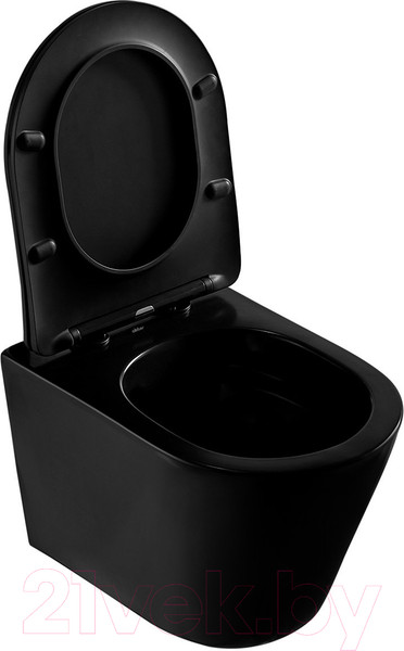 Изображение товара Унитаз подвесной Abber Bequem AC1102MB (черный матовый)
