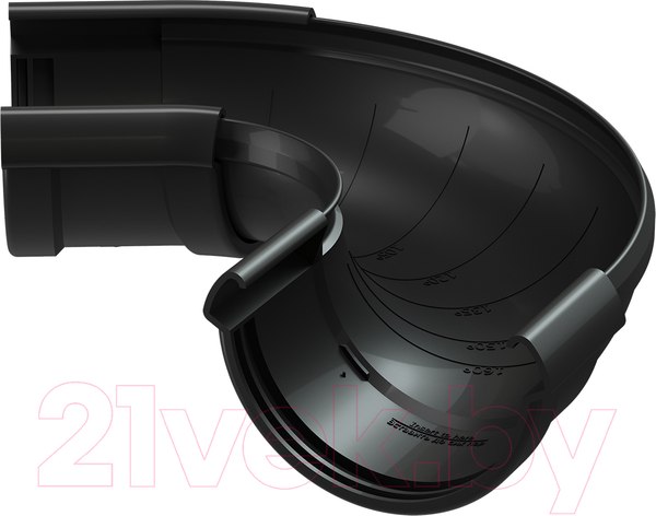 Изображение товара Угол желоба Docke Lux 60-160 Градусов PVLR-1245 (карбон)