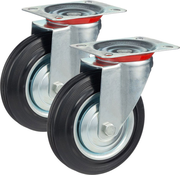 Изображение товара Комплект опор колесных для тележки складской Стелла-техник 4001-160K2 (2шт)