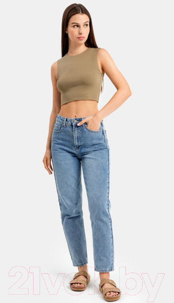 Изображение товара Кроп-топ Mark Formelle 112843 (р.164/170-100-106, темный хаки)