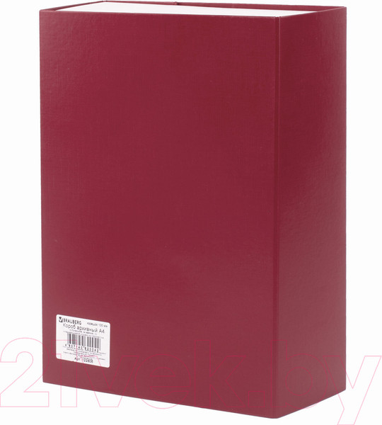 Изображение товара Коробка архивная Brauberg 122805 (бордовый)
