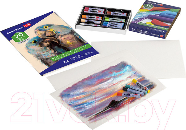 Изображение товара Набор бумаги для рисования Brauberg Art / 126306 (20л)