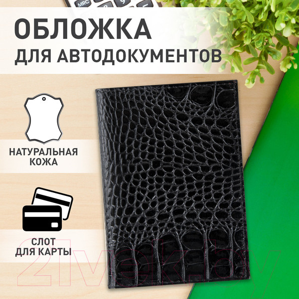 Изображение товара Обложка для автодокументов Brauberg 238189 (черный)