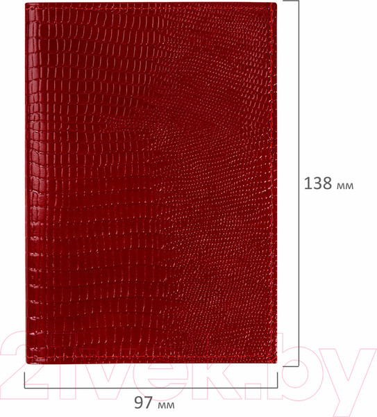 Изображение товара Обложка на паспорт Brauberg 238190 (красный)