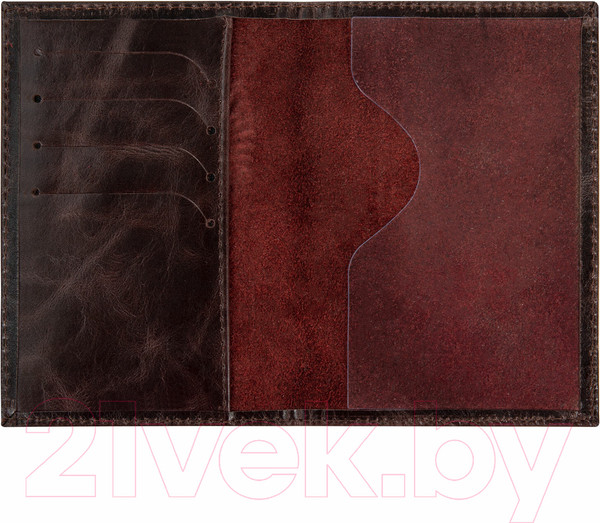 Изображение товара Обложка на паспорт Brauberg 3D герб / 238194 (темно-коричневый)