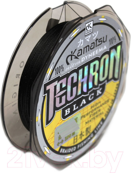 Изображение товара Леска плетеная KAMATSU Techron Black 0.22мм 100м / 255100022