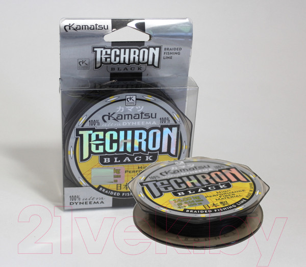 Изображение товара Леска плетеная KAMATSU Techron Black 0.22мм 100м / 255100022