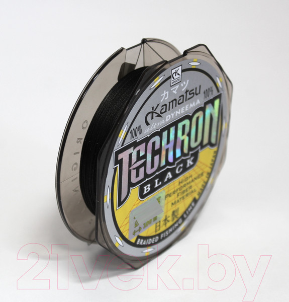 Изображение товара Леска плетеная KAMATSU Techron Black 0.14мм 135м / 255135014