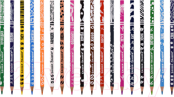 Изображение товара Набор цветных карандашей Каляка-Маляка Зоопарк / КТПКМ18 (18цв)